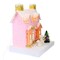 Cody Foster 7.0 Inch Poodle Chateau Christmas Building , Lightweight Christmas Decor Paper House